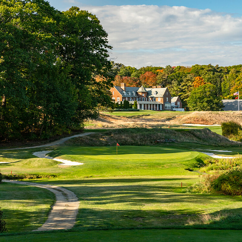 club exterior and golf course